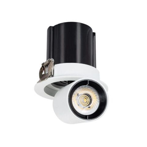 Spot Downlight LED 12W Rond Amovible LIFUD Coupe Ø 75mm BLANC 3000K