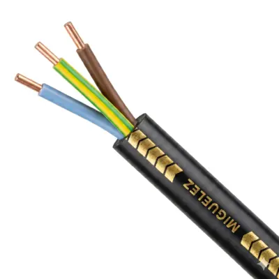Câble électrique U-1000 R2V 3G2,5 mm² cuivre rigide – touret 500 m