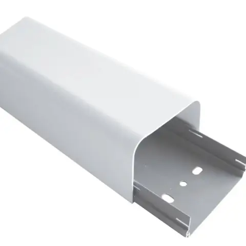 Goulotte de climatisation enveloppante 80 x 60 mm - blanche  – Prix au mètre