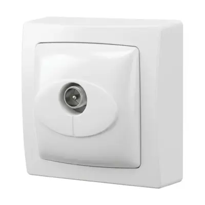 Prise TV en saillie blanc - LEGRAND - 086040