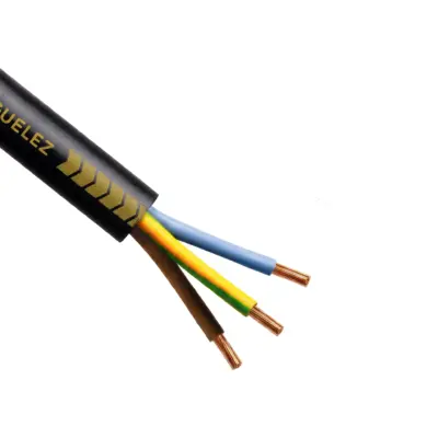 Câble rigide R2V-U-1000 3G10MM² noir- T1000 - prix au mètre